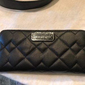 MARC JACOBS BLACK QUILTED DESIGNER WALLET - BRAND NEW!